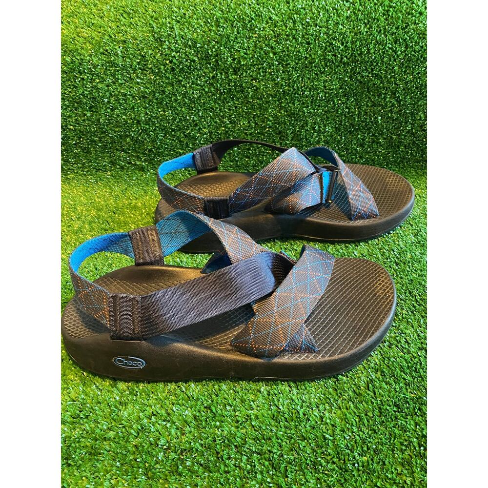 Chaco Men's Sport Hiking Sandals Strappy Blue Multicolor Straps Size 11